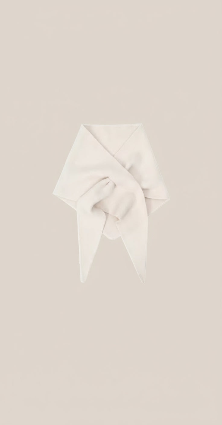 Textured Knit Triangle Scarf