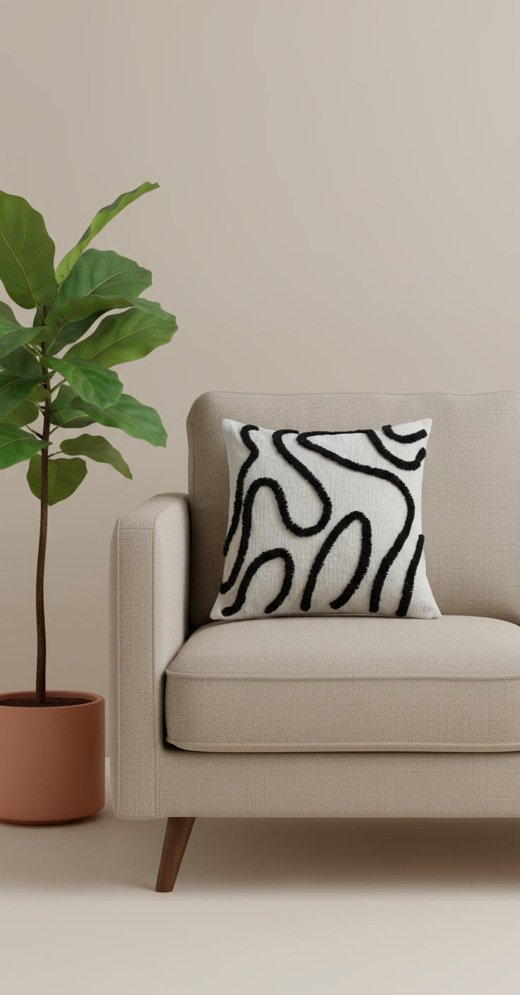 Boho Chenille Pillow Cover