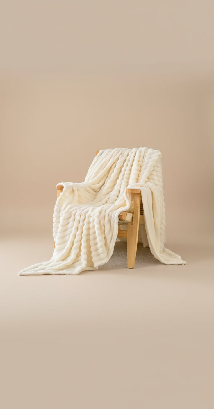 Imitation Rabbit Fur Flannel Blanket