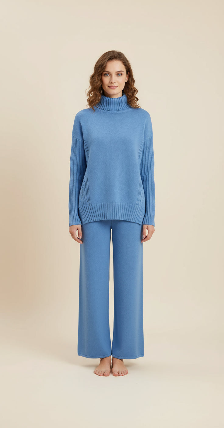 The Cashmere Turtleneck Set