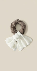 Cashmere Wool Two-Tone Scarf