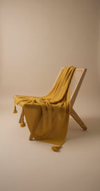 Nordic Knit Tassel Throw