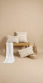 Boho Tufted Tassel Pillow Cover