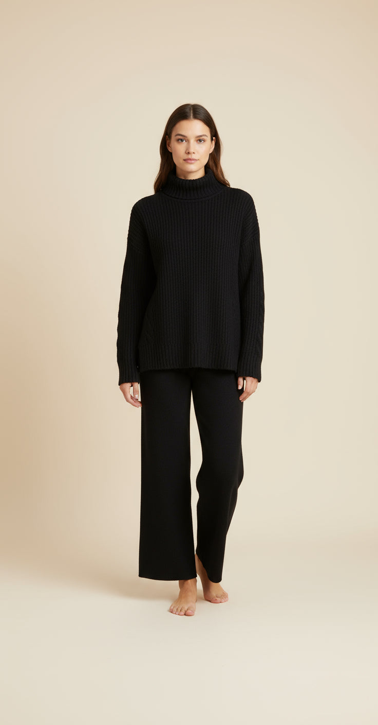 The Cashmere Turtleneck Set