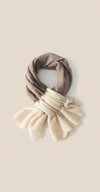 Cashmere Wool Two-Tone Scarf