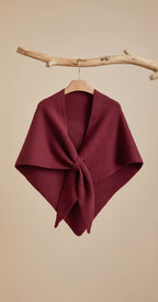 Soft Knitted Triangle Shawl