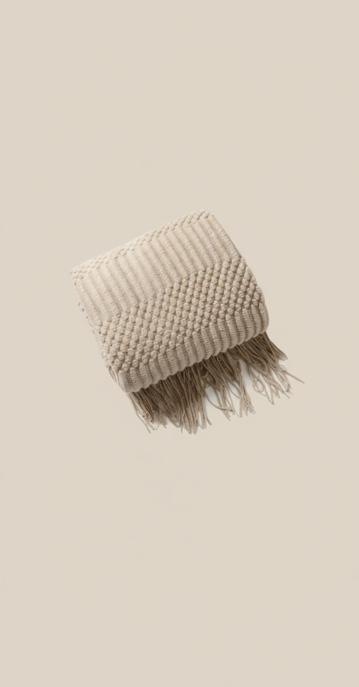 Boho Luxe Fringe Throw