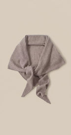 Wool Triangular Knit Scarf