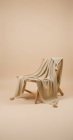 Nordic Knit Tassel Throw