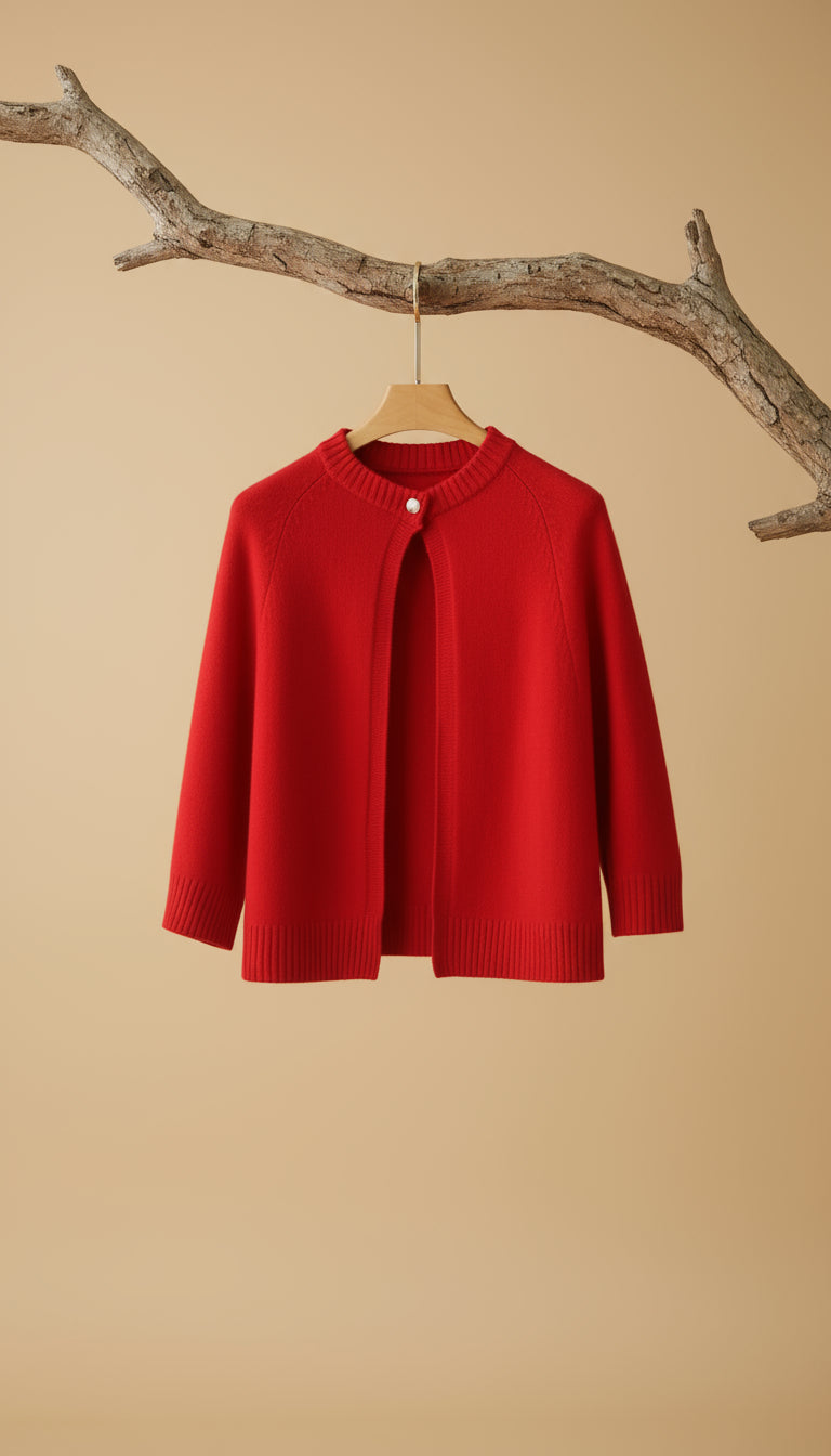 Pure Wool One-Button Cape