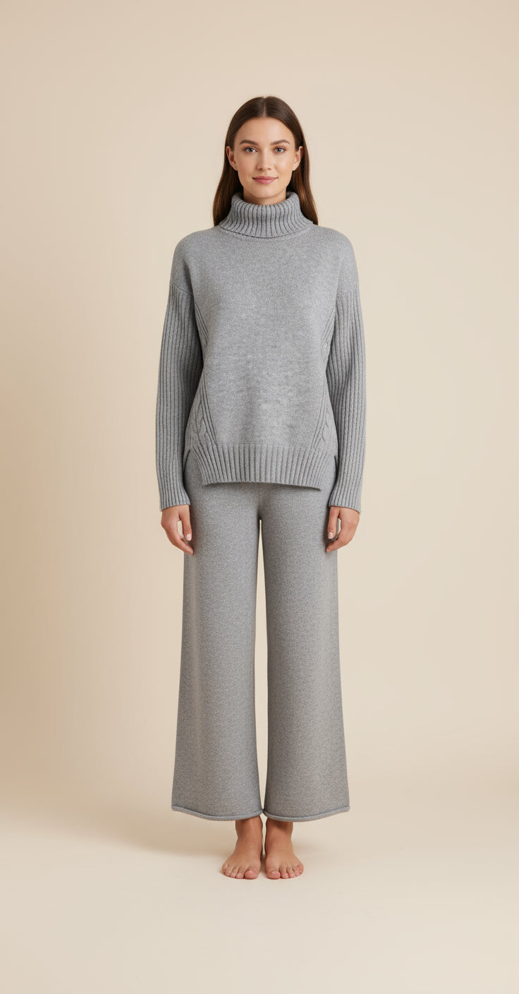 The Cashmere Turtleneck Set