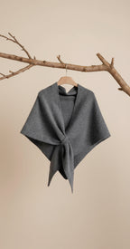 Soft Knitted Triangle Shawl