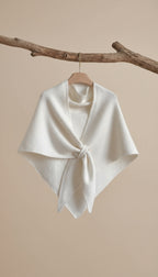 Soft Knitted Triangle Shawl