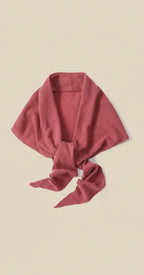 Wool Triangular Knit Scarf