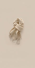 Two-Tone Tassel Winter Scarf
