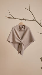 Soft Knitted Triangle Shawl