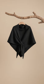 Soft Knitted Triangle Shawl