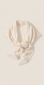 Wool Triangular Knit Scarf