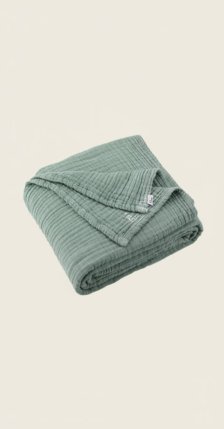 Pure Cotton Muslin Layered Throw