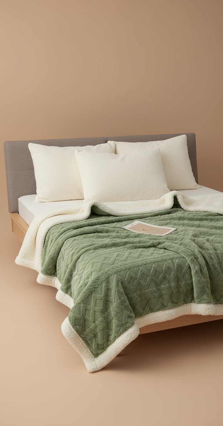 Velvet Harmony Reversible Throw